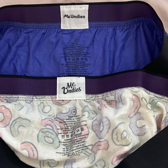 🆕 MeUndies 2 Pack Men Boxers Size Medium - Purple Solid + Fruit Loops Pattern - Picture 3 of 3